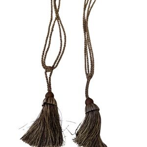 Brown Tassel Rope Tieback